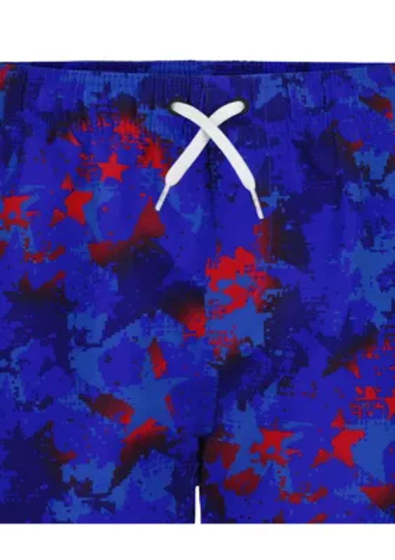 Boys 8-20 Americana Camo Volley Swim Shorts