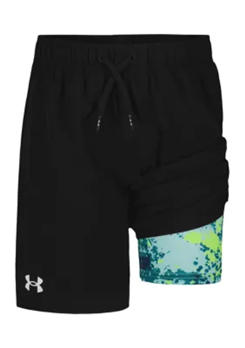 Boys 8-20 Printed Compression Shorts