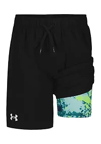 Boys 8-20 Printed Compression Shorts
