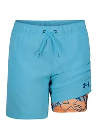 Boys 8-20 Solid Compression Swim Shorts