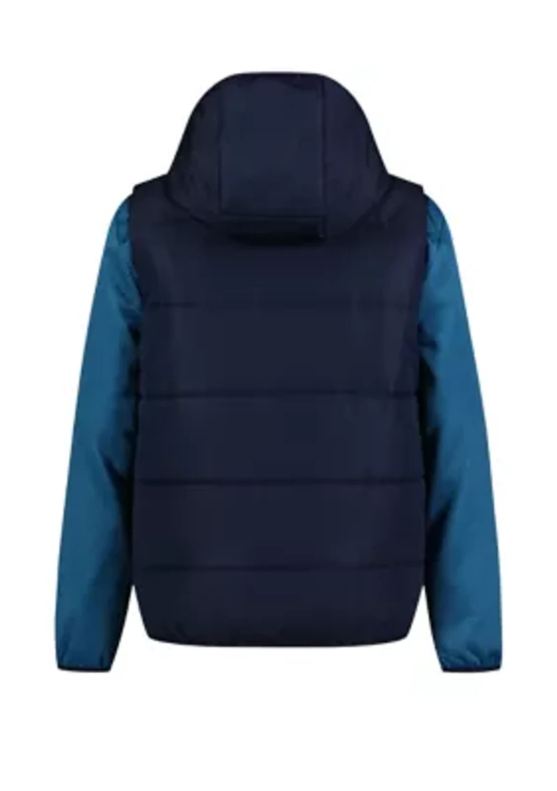 Boys 8-20 Solid 2Fer Hoodie