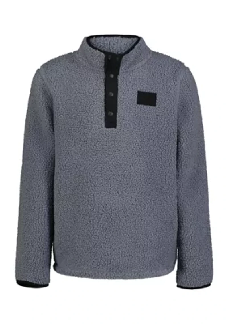 Boys 8-20 1/4 Snap Sherpa Pullover