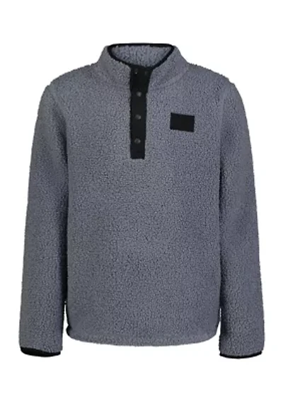 Boys 8-20 1/4 Snap Sherpa Pullover