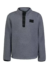 Boys 8-20 1/4 Snap Sherpa Pullover