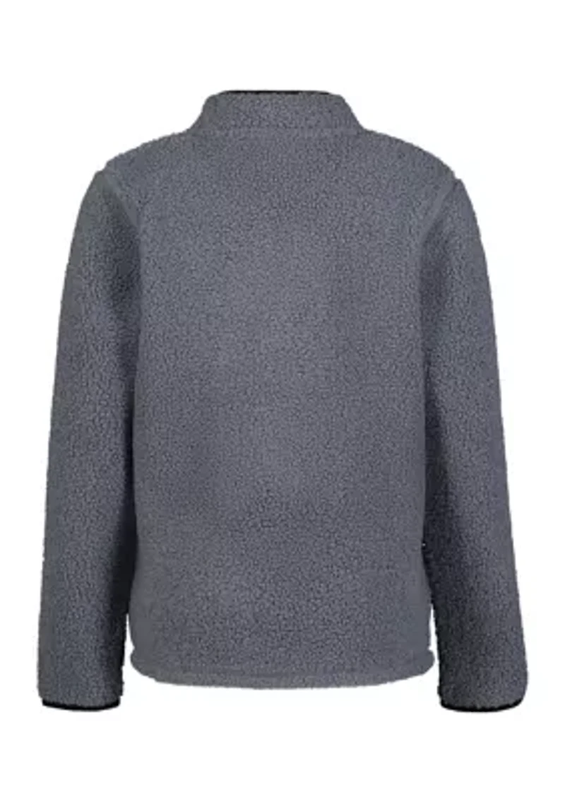 Boys 8-20 1/4 Snap Sherpa Pullover