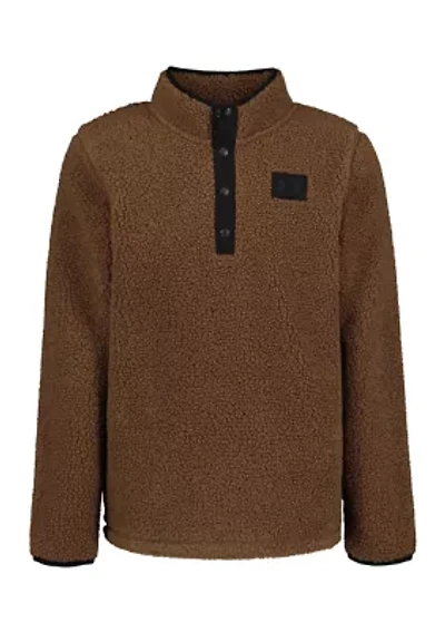 Boys 8-20 1/4 Snap Sherpa Pullover