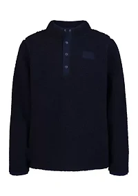 Boys 8-20 1/4 Snap Sherpa Pullover