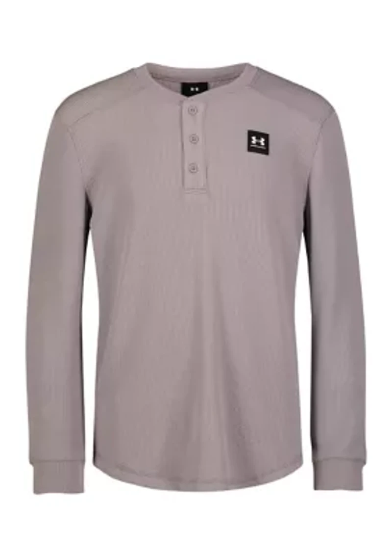 Boys 8-20 Thermal Henley T-Shirt