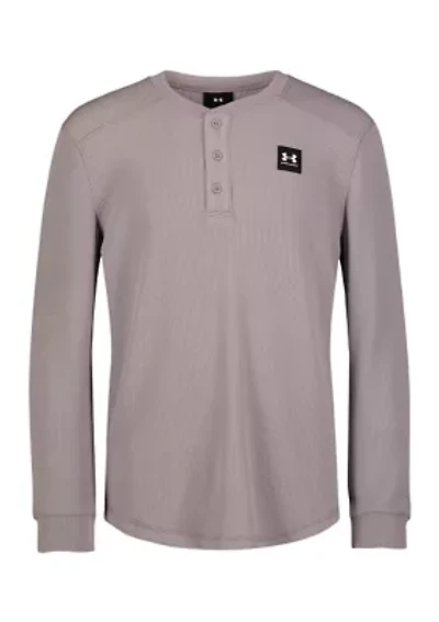 Boys 8-20 Thermal Henley T-Shirt