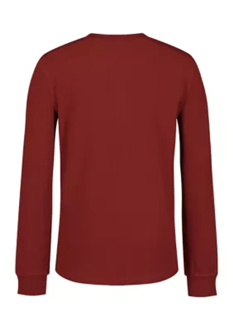 Boys 8-20 Thermal Henley Shirt
