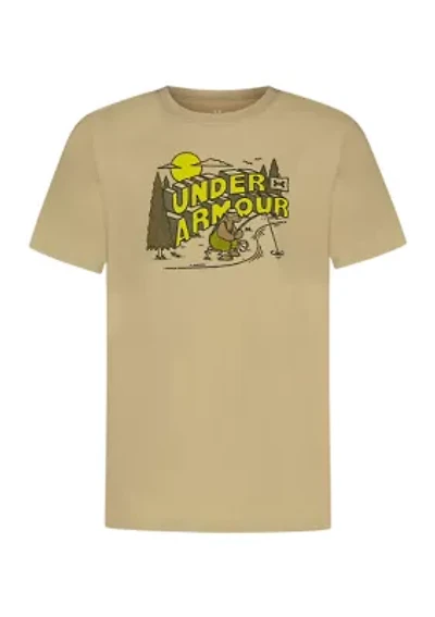 Boys 8-20 Short Sleeve Bear Fishing Graphic T-Shirt