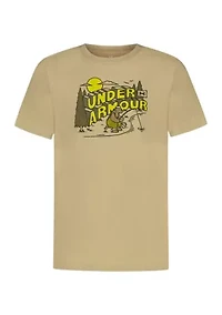 Boys 8-20 Short Sleeve Bear Fishing Graphic T-Shirt