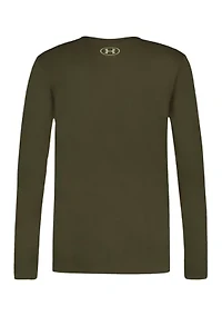 Boy 8-20 Long Sleeve Stacked Logo Graphic T-Shirt