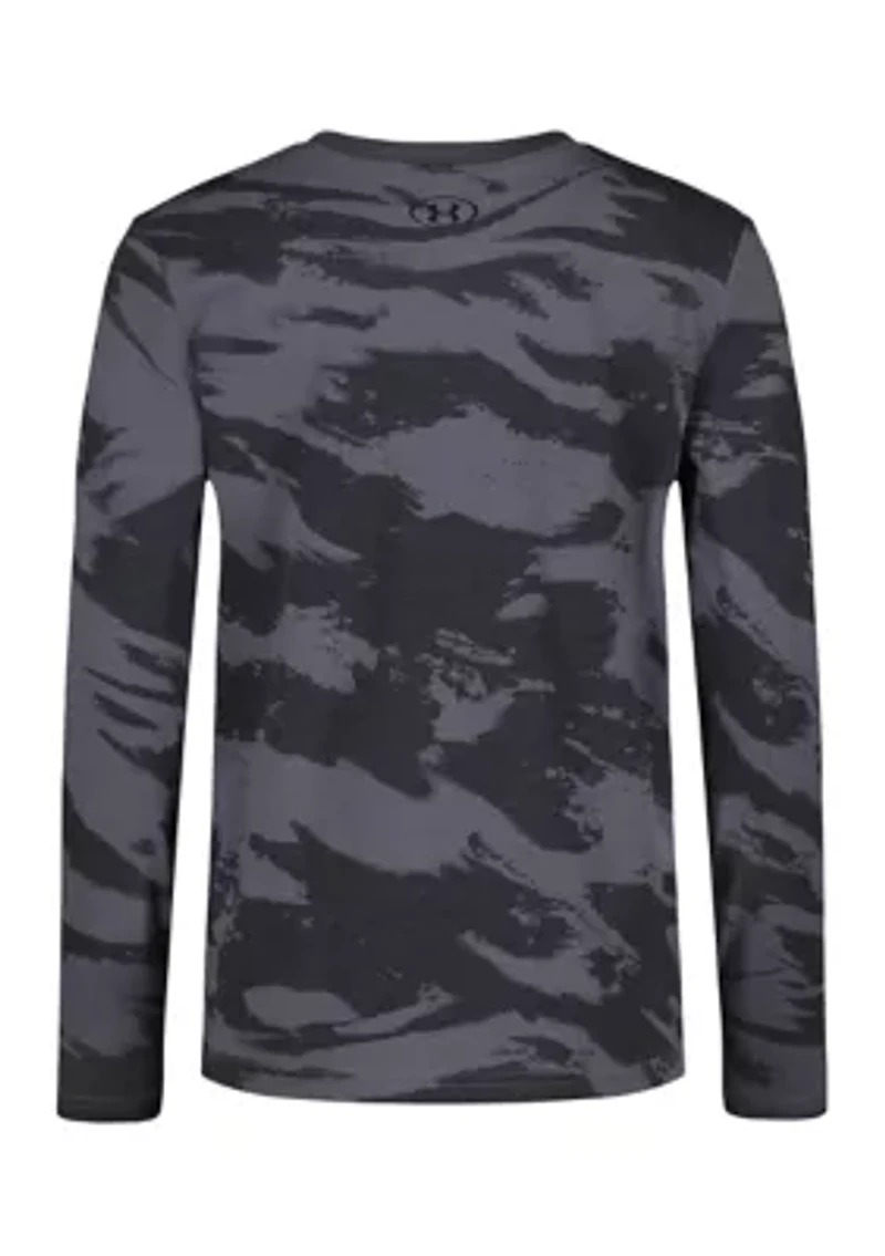 Boys 8-20 Long Sleeve Brushed Camo T-Shirt