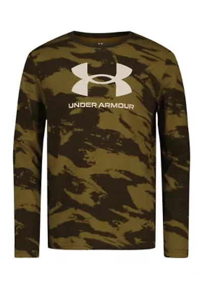 Boys 8-20 Long Sleeve Camo Logo Graphic T-Shirt