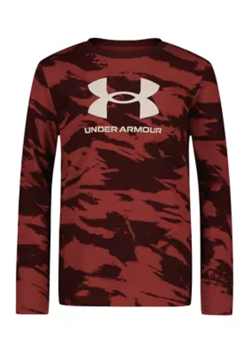 Boys 8-20 Long Sleeve Camo Logo Graphic T-Shirt