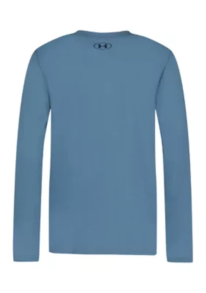 Boys 8-20 Long Sleeve Grid Scape Graphic T-Shirt