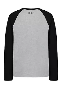 Boys 8-20  Raglan Sleeve Frogskin Logo Graphic T-Shirt