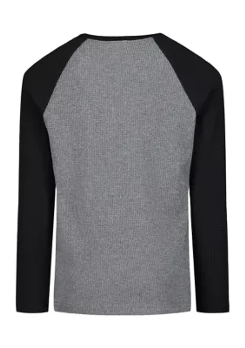 Boys 8-20 Thermal Raglan T-Shirt