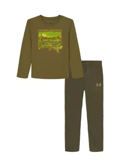 Girls 4-6x Iguana Dessert Long Sleeve Set