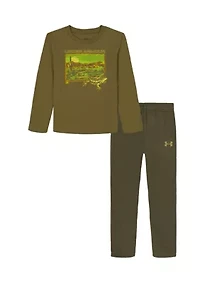 Girls 4-6x Iguana Dessert Long Sleeve Set