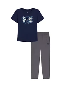 Boys 4-7 Fish Logo Short Sleeve T-Shirt Set