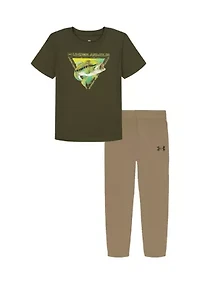Boys 4-7 Bass Fish Graphic Set