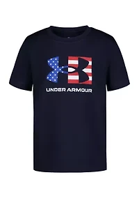 Boys 4-7 Freedom Chest Logo Flag Graphic T-Shirt