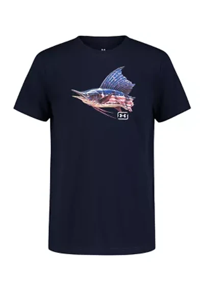 Boys 8-20 Freedom Sail Fish Graphic T-Shirt