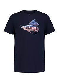 Boys 8-20 Freedom Sail Fish Graphic T-Shirt