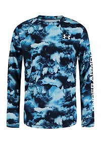 Boys 8-20 Long Sleeve Deep Ocean UPF Rash Guard
