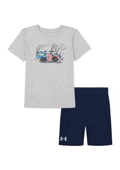 Boys 4-7 UA Amphibious Short Set