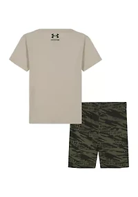 Boys 4-7 Flag Camo Graphic T-Shirt and Shorts Set