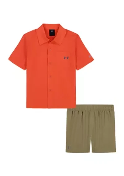 Boys 4-7 Polo Shirt and Shorts Set