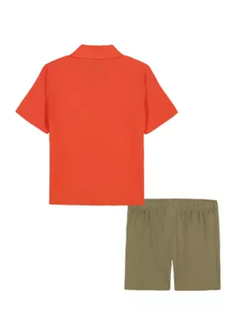 Boys 4-7 Polo Shirt and Shorts Set