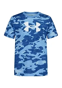 Boys Camo Short Sleeve Shirt