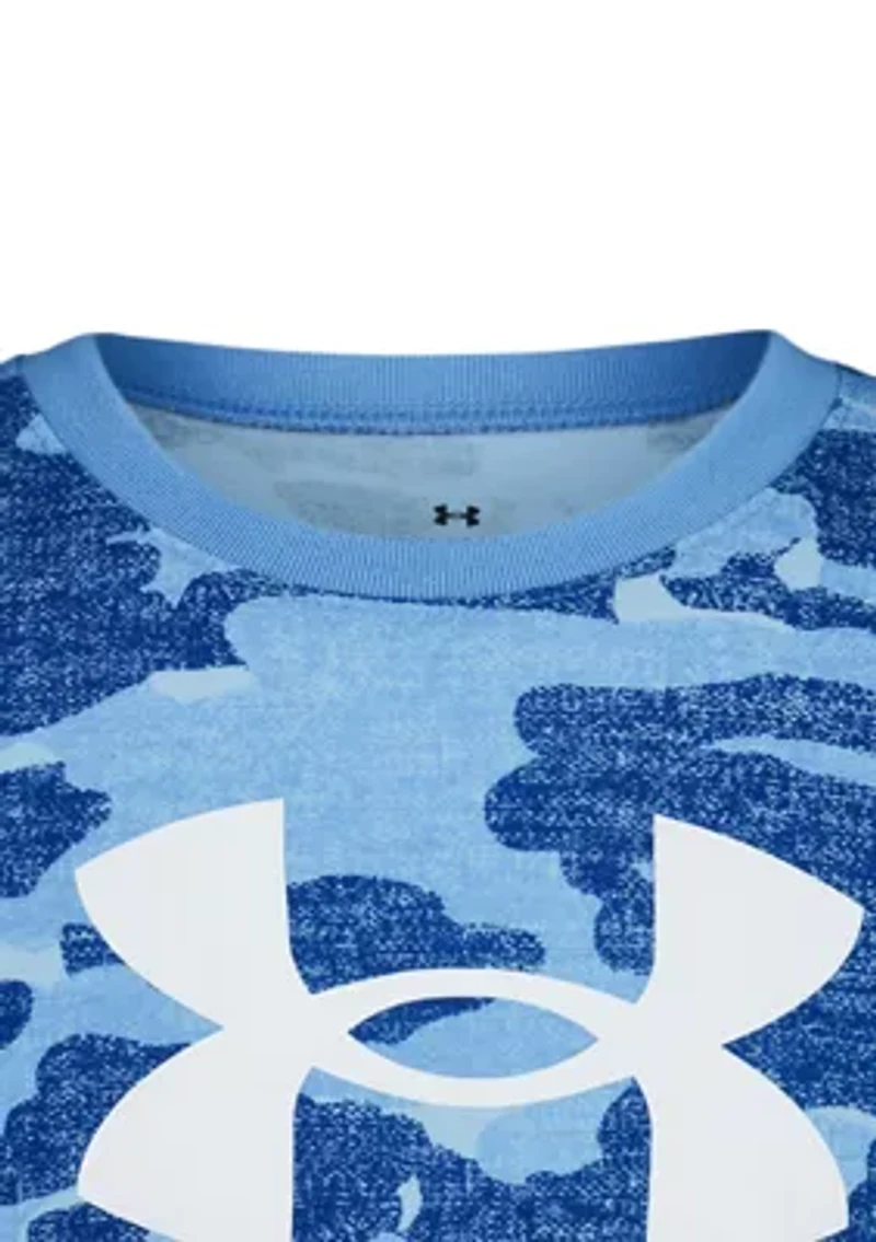 Boys Camo Short Sleeve Shirt