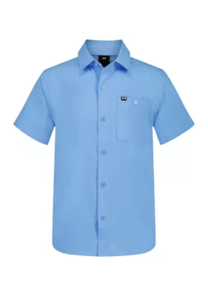 Boys 8-20 Woven Fish Shirt