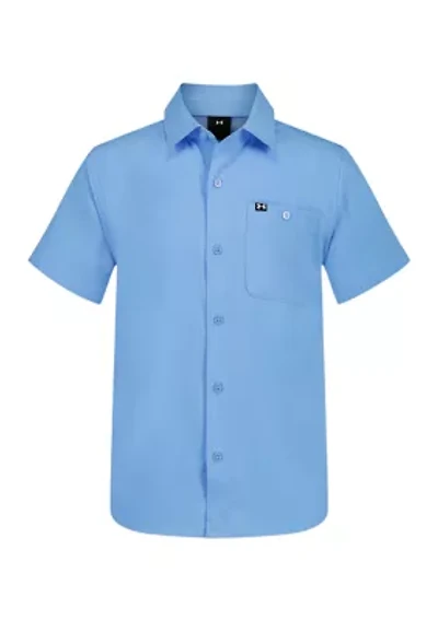 Boys 8-20 Woven Fish Shirt