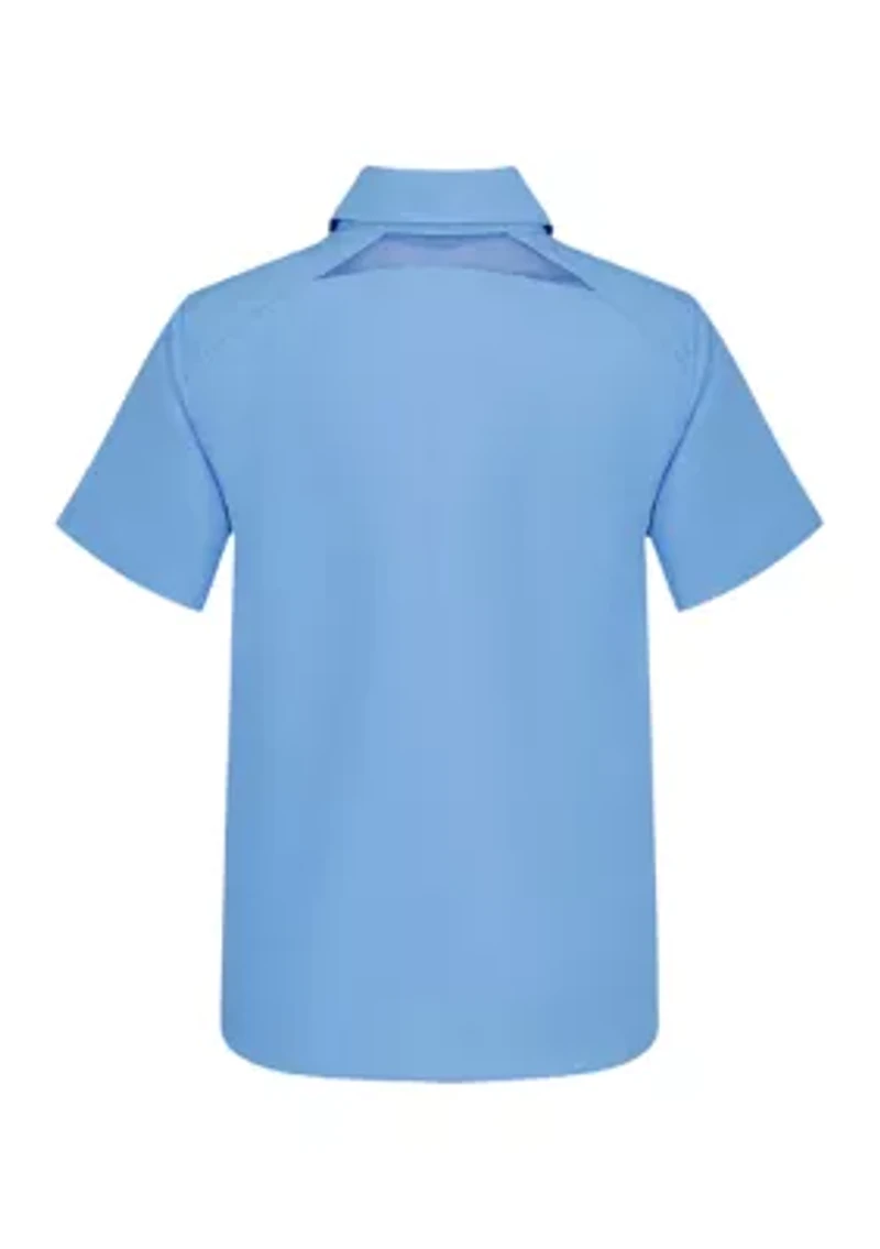 Boys 8-20 Woven Fish Shirt