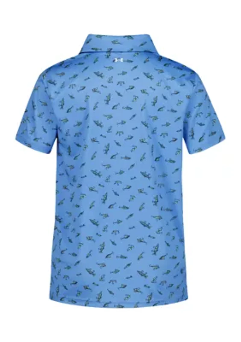 Boys 4-7 Printed UPF Polo Shirt