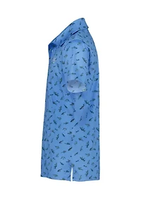 Boys 4-7 Printed UPF Polo Shirt