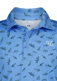 Boys 4-7 Printed UPF Polo Shirt