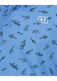 Boys 4-7 Printed UPF Polo Shirt