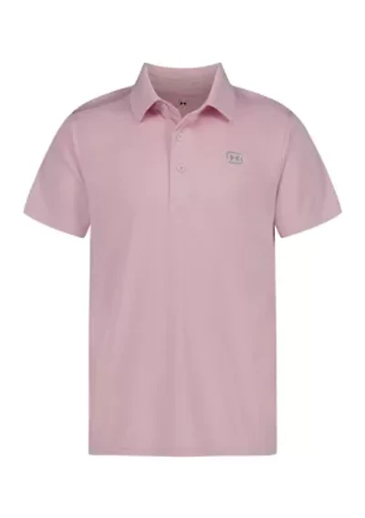 Boys 8-20 Solid Fishing Polo Shirt