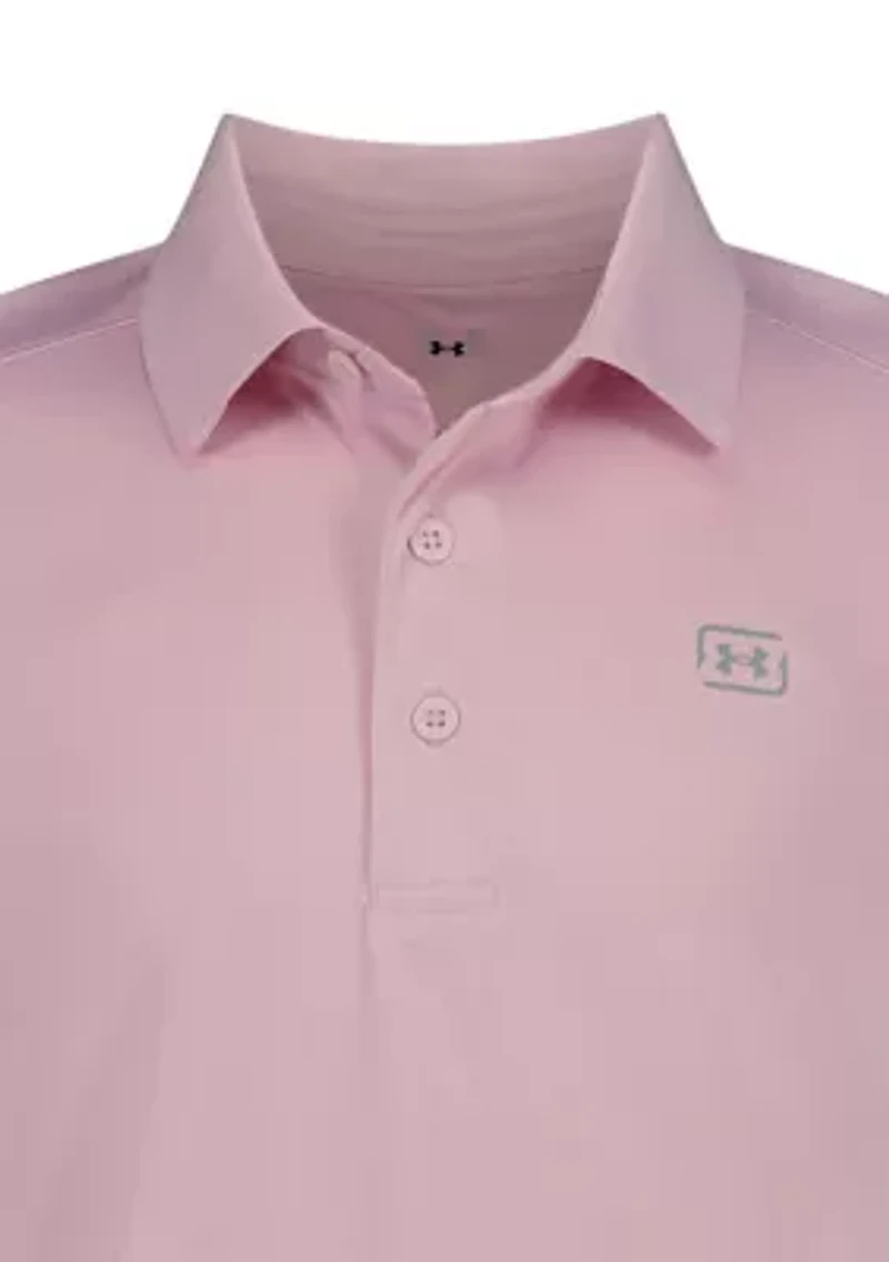 Boys 8-20 Solid Fishing Polo Shirt