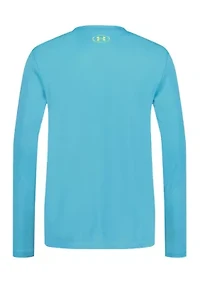 Boys 8-20 Solid UPF 50+ Logo Graphic T-Shirt