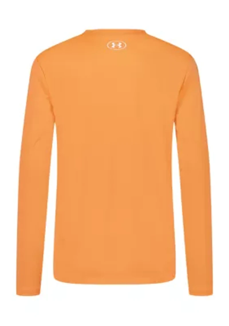 Boys 8-20 Solid UPF 50+ Long Sleeve Logo Graphic Shirt