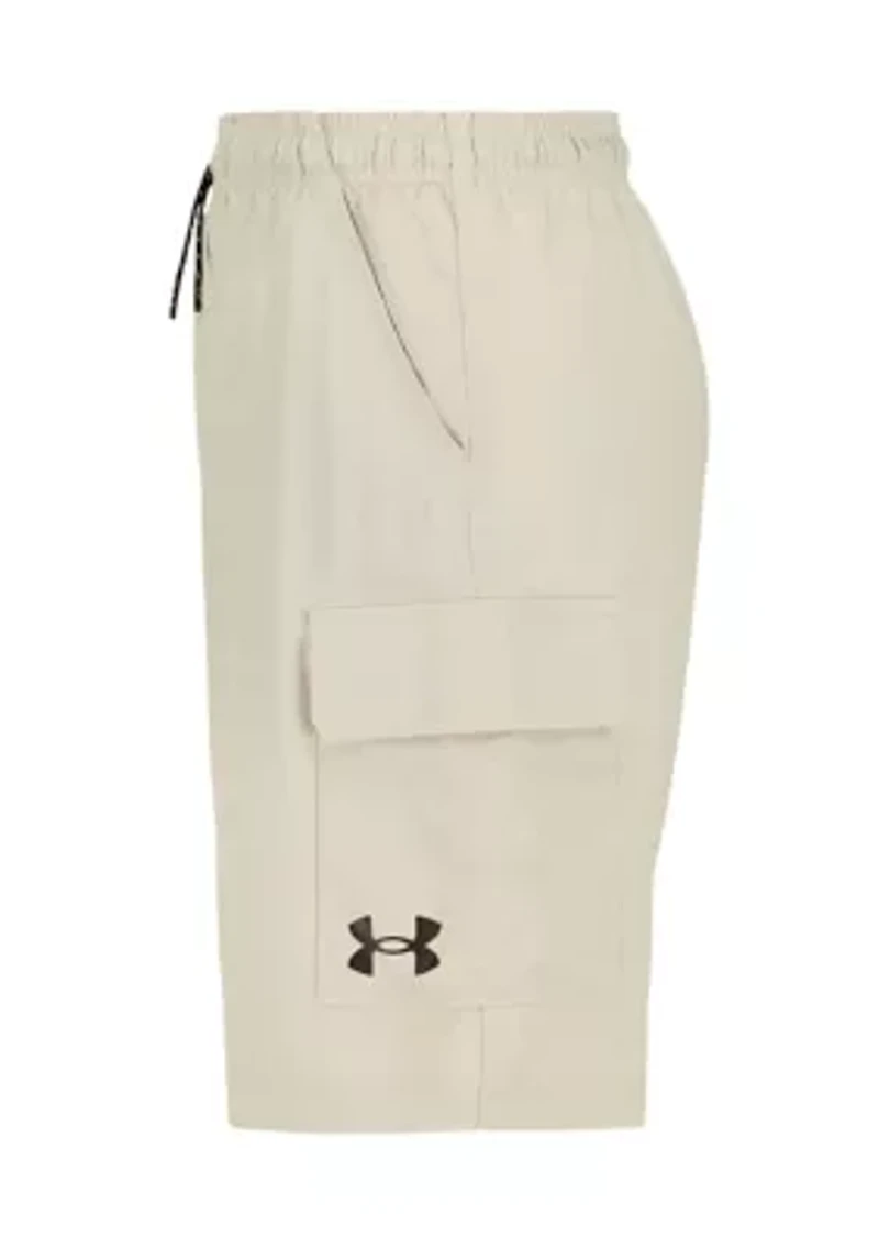 Boys 8-20 Solid Cargo Shorts