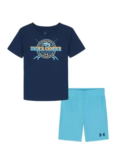 Boys 4-7  Coastal T-Shirt and Shorts Set